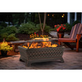 Sealey DG44 Dellonda 89cm Rectangular Outdoor Fire Pit, Antique Bronze Effect