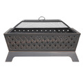 Sealey DG44 Dellonda 89cm Rectangular Outdoor Fire Pit, Antique Bronze Effect
