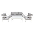 Sealey Dellonda Kyoto Aluminium Outdoor Sofa & Coffee Table Set 4pc