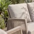 Sealey DG56 Dellonda Fusion Aluminium Outdoor Sofa, Arm Chairs & Coffee Table Set 4pc