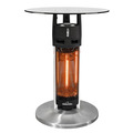 Sealey DG62 Dellonda Bistro Table with 1200W Heater, 65cm, Black/Stainless Steel