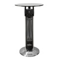Sealey DG63 Dellonda Bistro Table with 1600W Heater, 95cm, Black/Stainless Steel