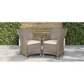 Sealey Dellonda Chester Rattan Wicker Outdoor Garden Dining Chairs 2pc