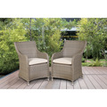 Sealey Dellonda Chester Rattan Wicker Outdoor Garden Dining Chairs 2pc