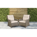 Sealey Dellonda Chester Rattan Wicker Outdoor Armchairs 2pc