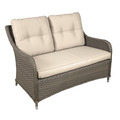 Sealey Dellonda Chester Rattan Wicker Outdoor 2-Seater Sofa
