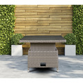 Sealey Dellonda Chester Rattan Wicker Adjustable-Height Outdoor Dining Table