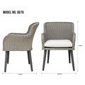 Sealey Dellonda Buxton Rattan Wicker Outdoor Chairs Set 2pc