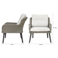 Sealey Dellonda Buxton Rattan Wicker Outdoor Chair Set 2pc