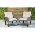 Sealey Dellonda Buxton Rattan Wicker Outdoor Chair Set 2pc