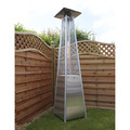 Sealey Dellonda 13kW Pyramid Gas Patio Heater 13kW Commercial/Garden Use - Stainless Steel