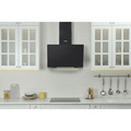 Sealey DH105 Baridi Angled Chimney Cooker Hood with Touch Controls & Carbon Filters 60cm - Black Glass
