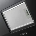 Sealey DH106 Baridi Angled Chimney Cooker Hood with Carbon Filters & LED Lamp 90cm, Energy Class A - Black Glass