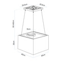 Sealey Baridi Square Island Cooker Hood 40cm - Black
