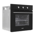 Baridi Built-In 5-Function Fan Assisted Oven with Timer 60cm, 55L Capacity - Black