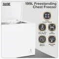 Sealey DH111 Baridi Freestanding Chest Freezer 199L Capacity - White