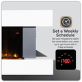 Sealey Baridi Wall Mounting Electric Fireplace with LED Flame Effect 52