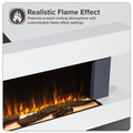 Sealey Baridi Wall Mounting Electric Fireplace with LED Flame Effect 52
