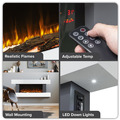 Sealey Baridi Wall Mounting Electric Fireplace with LED Flame Effect 52