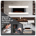 Sealey Baridi Wall Mounting Electric Fireplace with LED Flame Effect 52
