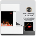 Baridi Wall Mounting Electric Fireplace with LED Flame Effect 46