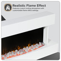 Baridi Wall Mounting Electric Fireplace with LED Flame Effect 46