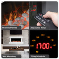 Baridi Wall Mounting Electric Fireplace with LED Flame Effect 46