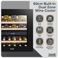 Baridi 36 Bottle Wine Fridge & Cooler 60cm
