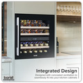 Baridi 36 Bottle Wine Fridge & Cooler 60cm