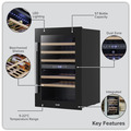 Baridi 57 Bottle Dual Zone Wine Fridge & Cooler 60cm