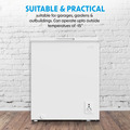 Baridi Freestanding Chest Freezer 142L Capacity - White