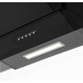 Sealey DH129 Baridi Angled Chimney Cooker Hood with Carbon Filters & LED Lamp - Black Glass