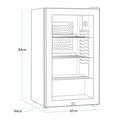 Baridi Wine, Beer & Drinks Fridge 85L Capacity - Black