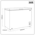 Sealey DH151 Baridi Freestanding Chest Freezer 199L Capacity - Black