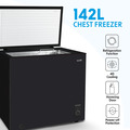 Sealey DH152 Baridi Freestanding Chest Freezer 142L Capacity - Black