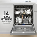 Sealey DH167 Baridi Regular Sized Freestanding Dishwasher 60cm Wide 14 Place Settings - Silver