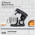 Sealey DH173 Baridi 1500W Stand Mixer with Accessories 6L - Black