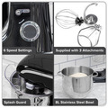 Sealey DH174 Baridi 1800W Stand Mixer with Accessories 8L - Black
