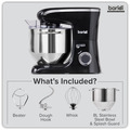Sealey DH174 Baridi 1800W Stand Mixer with Accessories 8L - Black