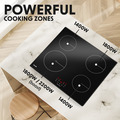 Sealey DH176 Baridi Integrated Induction Hob with 4 Cooking Zones 60cm 6800W Output