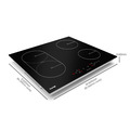 Sealey DH178 Baridi Integrated Induction Hob with 4 Cooking Zones & Bridge Zone 60cm 2800W Output