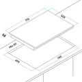 Sealey DH179 Baridi Integrated Induction Hob with 4 Cooking Zones 77cm 7200W Output