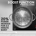 Sealey DH180 Baridi Integrated Induction Hob with 5 Cooking Zones 90cm 9300W Output