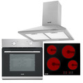 Sealey DH188 Baridi Integrated Ceramic Hob with 4 Cooking Zones, Integrated Fan-Assisted Electric Oven & Cooker Hood with Carbon Filters