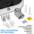 Baridi Tabletop Tumble Dryer with Analogue Controls 2.5kg Capacity - White