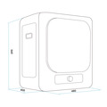 Baridi Tabletop Tumble Dryer with Analogue Controls 2.5kg Capacity - White