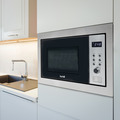 Sealey DH197 Baridi Integrated Microwave Oven with Grill 25L Capacity 900W - Stainless Steel