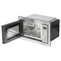 Sealey DH197 Baridi Integrated Microwave Oven with Grill 25L Capacity 900W - Stainless Steel