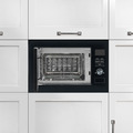 Sealey Baridi Integrated Microwave Oven with Grill 25L Capacity 900W - Black