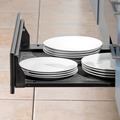 Baridi Integrated Warming Drawer 60cm - Black/Stainless Steel